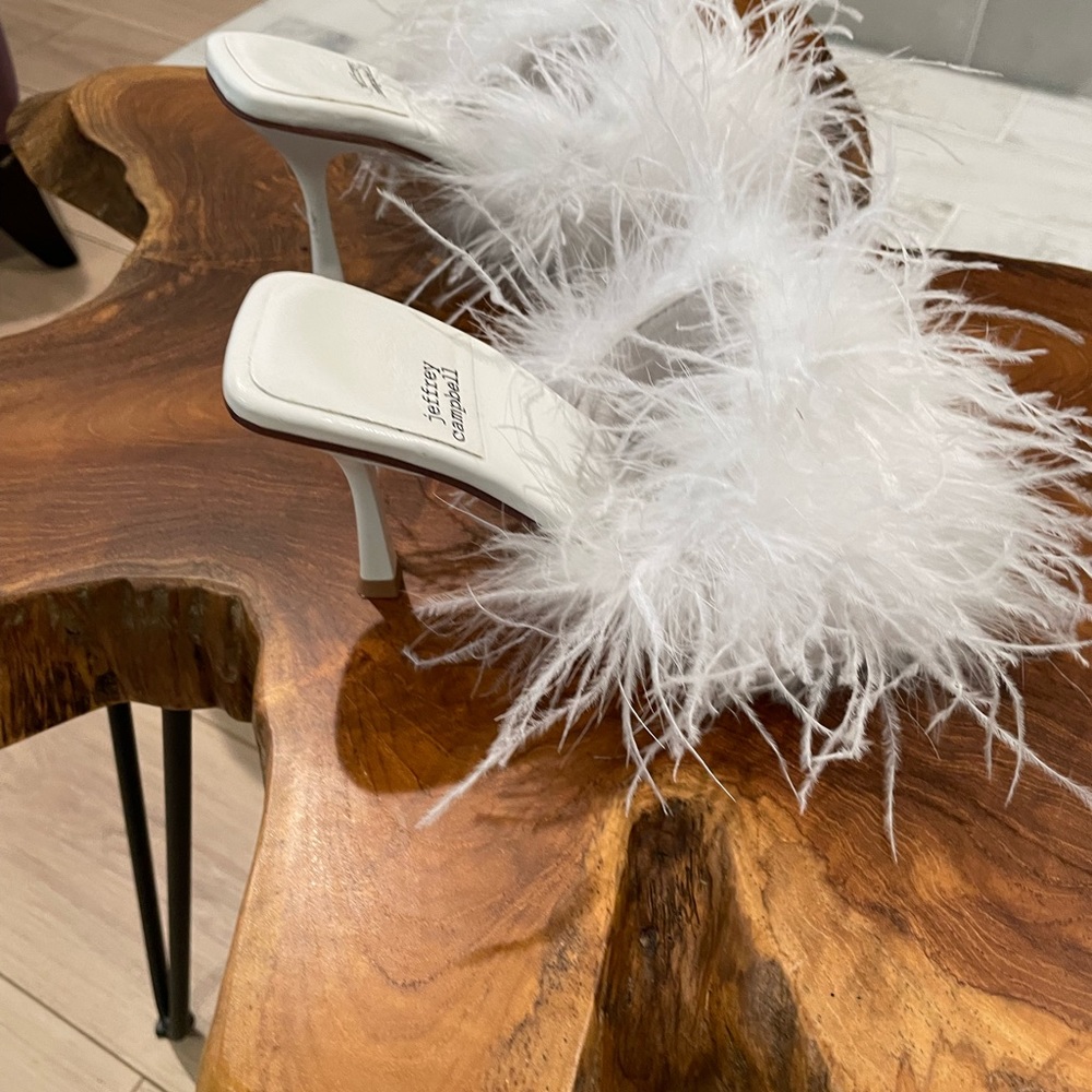 Jeffrey Campbell feather heels Chauffeur - Picture 2 of 4